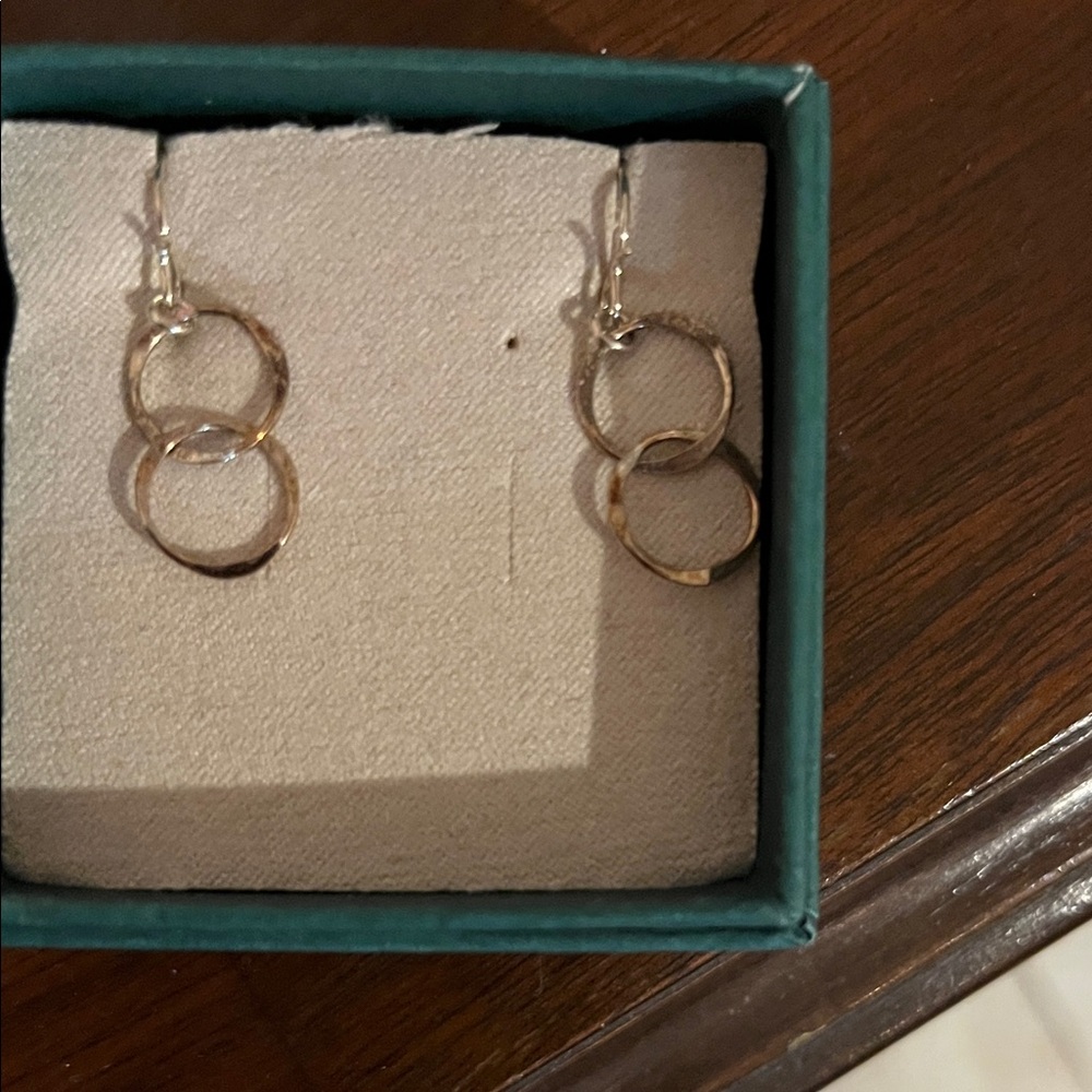 Elegant Sterling Silver Double Hoop Earrings